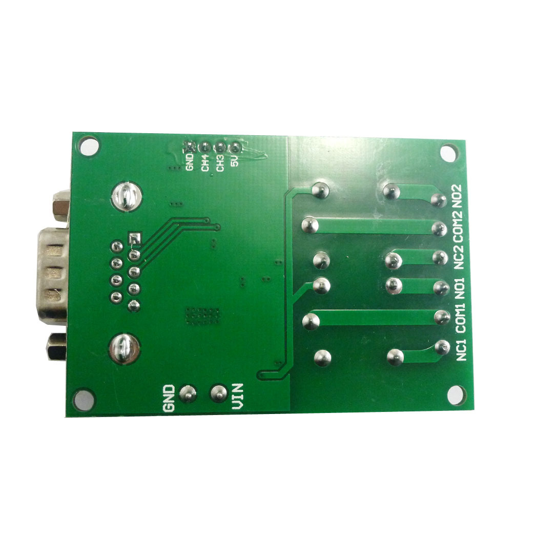 Tb351 2 kênh DC 12V cổng nối tiếp mô-đun Rơle Máy tính để bàn USB RS232 DB9 RS485 UART Bảng công tắc điều khiển từ xa nhà thông minh