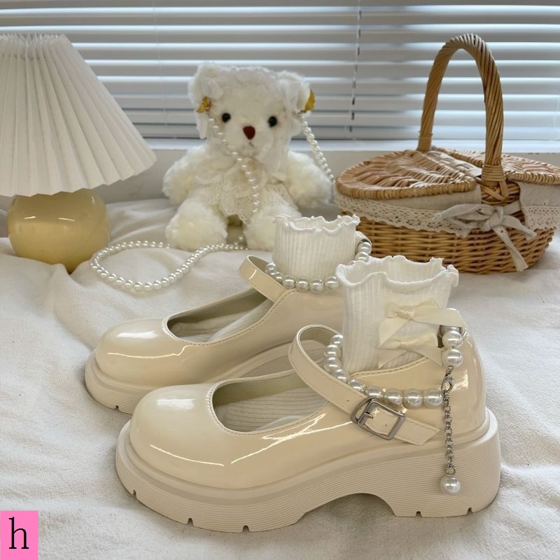 Giày mary jane Da Đế Dày size Lớn 35-44 41 Thời Trang Cho Nữ