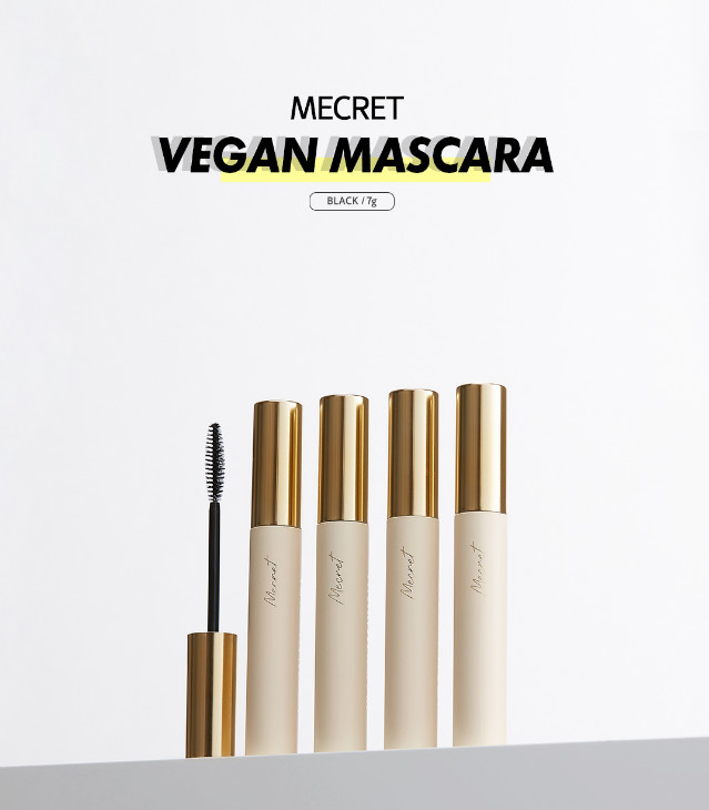[MECRET]Vegan Mascara (Black) 7g Super Water Proof Easy Cleansing