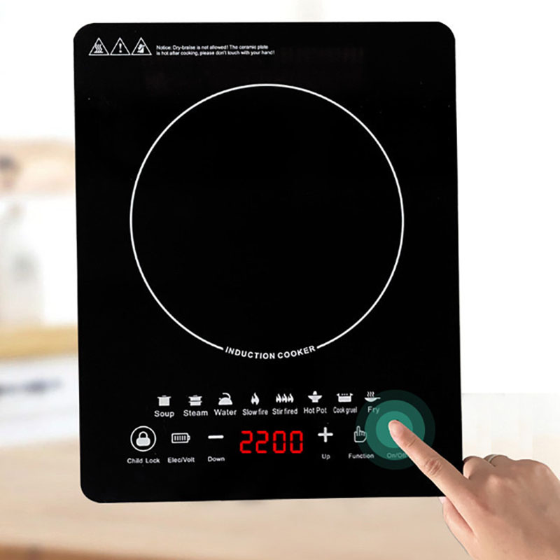 【Eco-Friendly】 Dmwd 110V Electric Magnetic Induction Cooker Waterproof Hot Pot Oven Furnace Cooking Stove Kitchen Hotpot Heater Cook 2200W