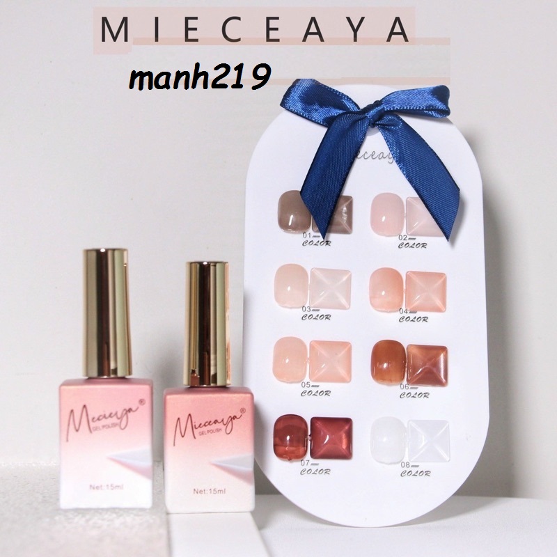 Sơn Thạch Vandonnie Mieauga Set 8 màu [ Tặng Bảng Màu ] - sinailmi