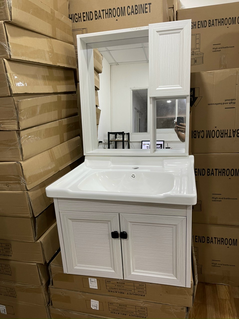 Bộ combo tủ lavabo và kệ gương