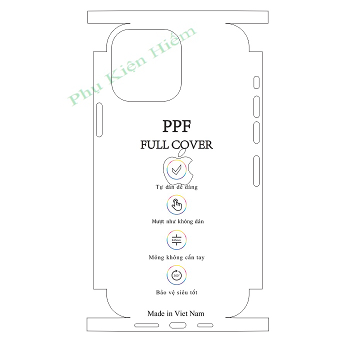 Dán dẻo PPF full viền iPhone 13 Pro Max