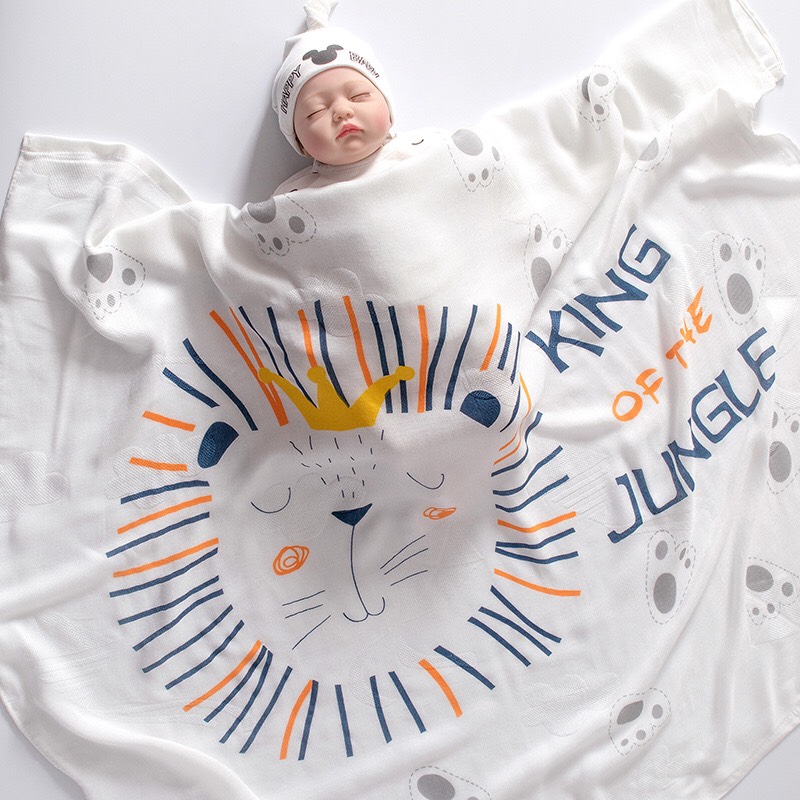 Chăn Lụa cotton Siêu Mềm Mát cho bé yêu