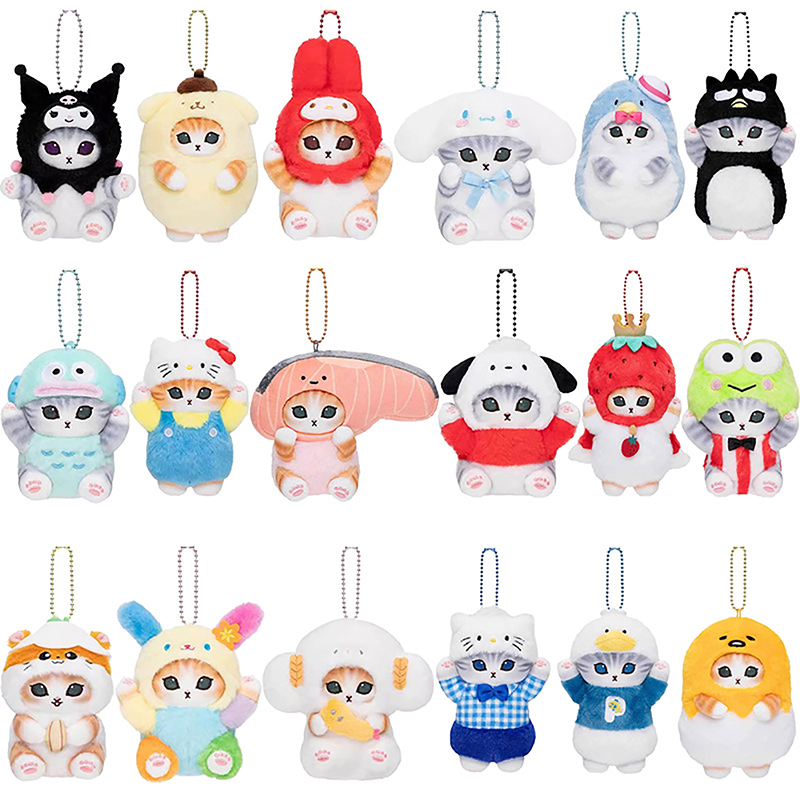 11CM%20Kawaii%20Mofusand%20Cross-Dressing%20Sanrio%20Hello%20Kitty%20Kuromi%20Hanyodon%20Plush%20Keychain%20Pendant%20Anime%20Plush%20Doll%20Backpack%20Pendant%20SUNM%20-%20Image%208