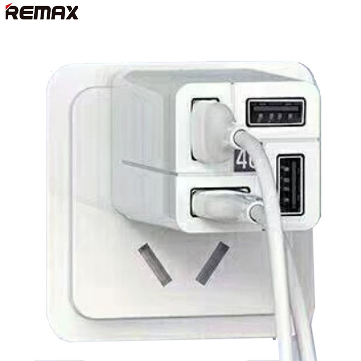 [ 4 Cổng Sạc Usb ] Cóc Sạc Nhanh 3.4A Remax RP-U43