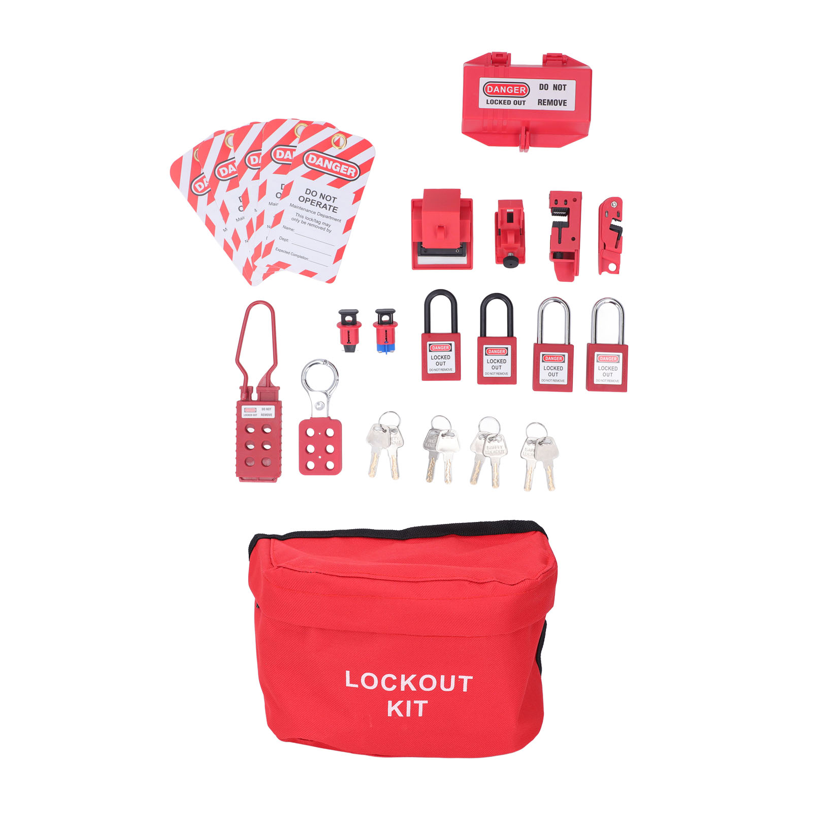 Lockout Tagout Kit Multifunctional Lockout Tag for Electrical Equipment