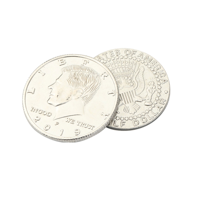 Magician’s Coin Magic Tool Magic Trick Props Close-up Toy for Street Performance