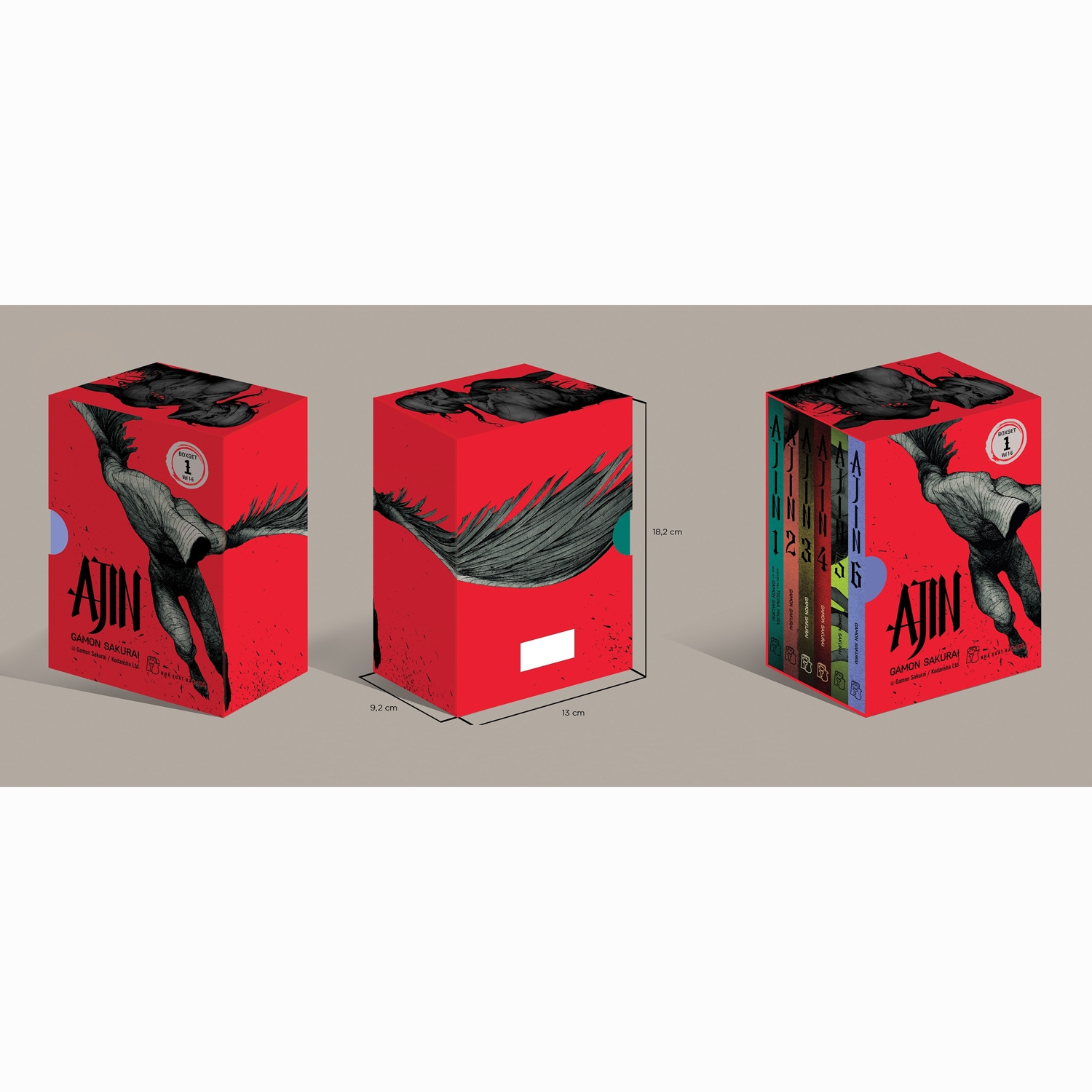 Fahasa - Ajin - BoxSet Số 1 (Tập 1 Đến Tập 6) - Tặng Kèm Bookmark 3D