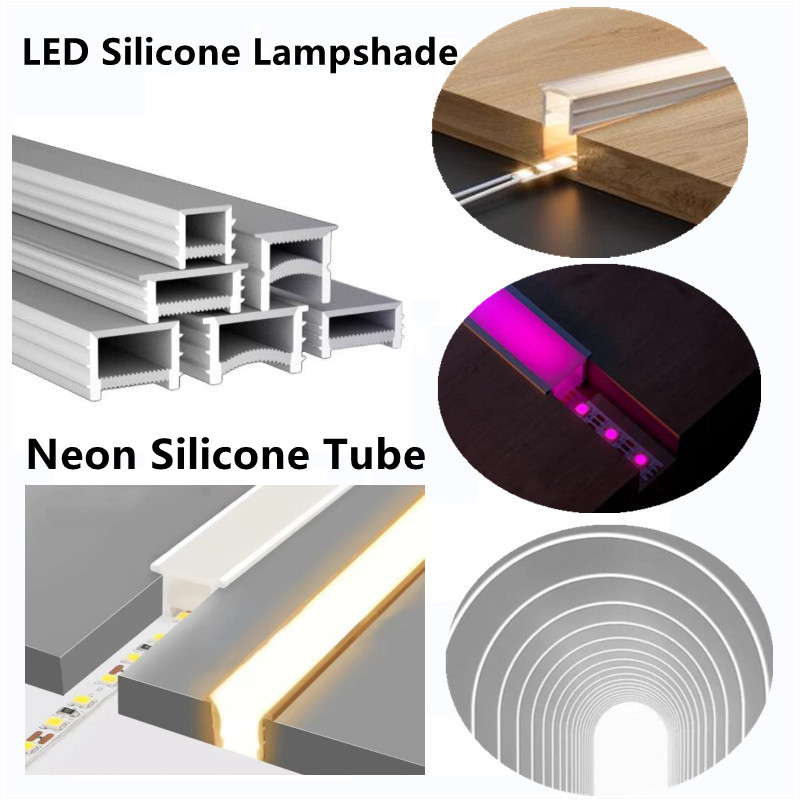 Customized 1~10m Recessed LED Neon Rope Tube Removeable Silicone ...