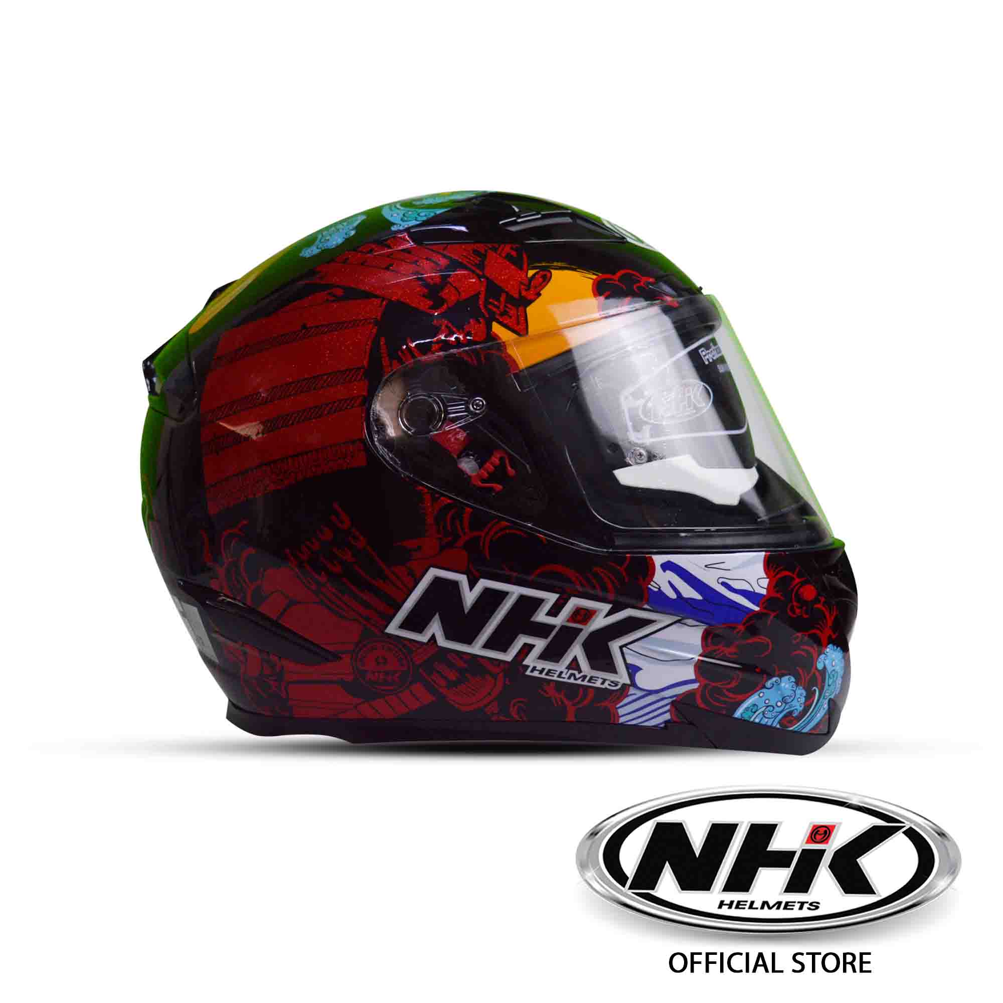NHK HELMET RX9 Samurai Full face Dual Visor Double D Ring NHK