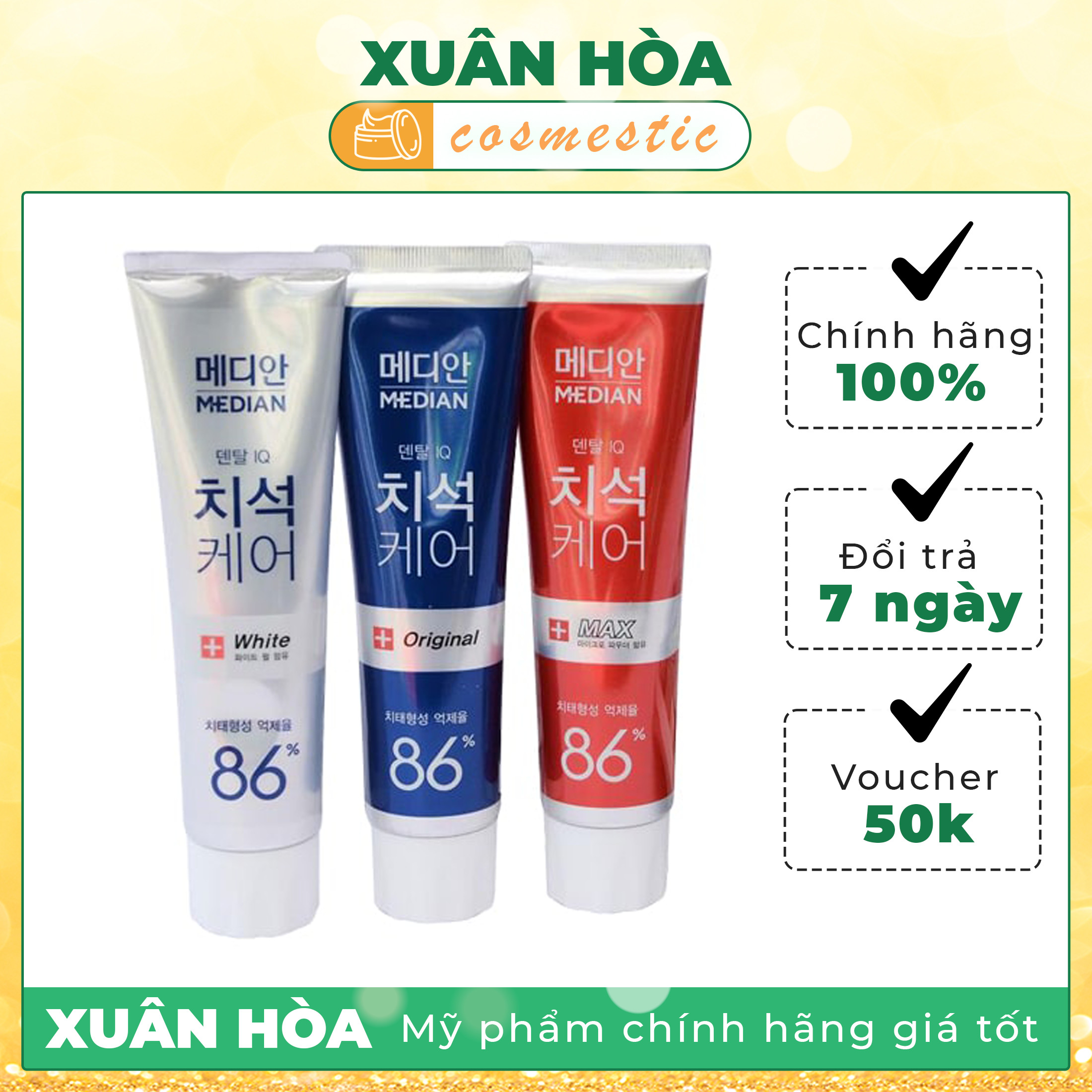 [MEDIAN] 45.000đ. Kem đánh răng MEDIAN 93%