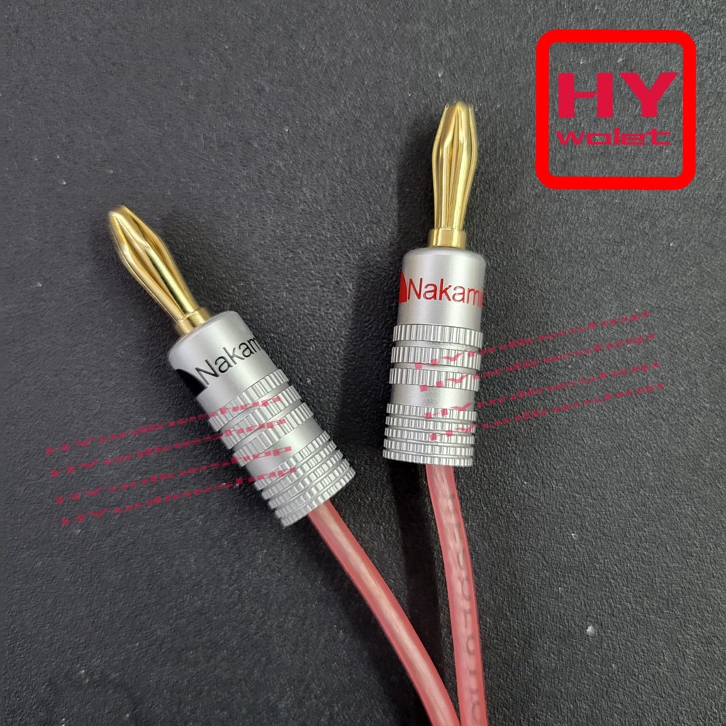 NAKAMICHI BANANA PLUG CONNECTOR / BANANA JACK FOR SPK CABLE [1 PAIR