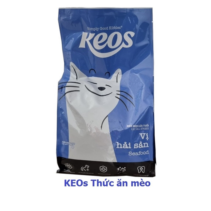 [KEOS CAT ALL STAGES] [1,5KG] Thức ăn hạt cho mèo mọi lứa tuổi Keos