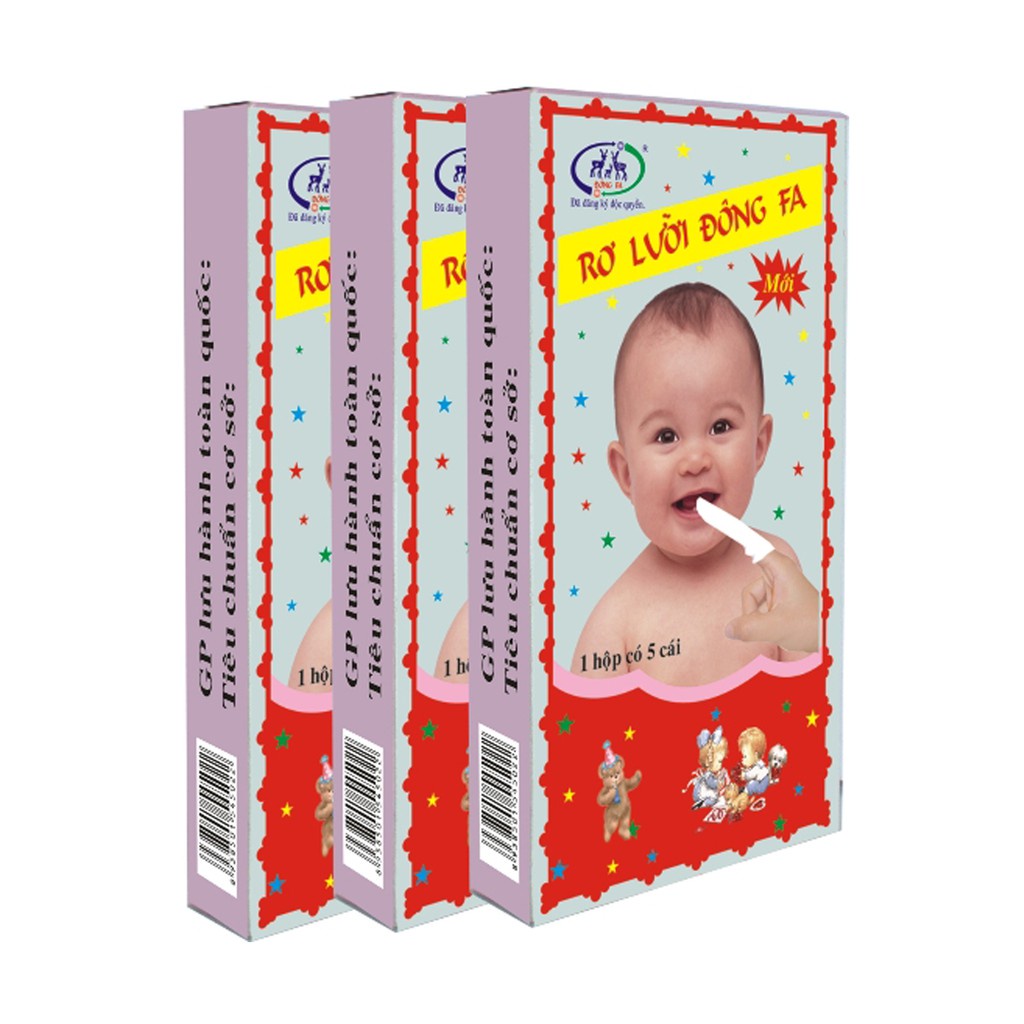Rơ lưỡi cho bé Set 10 hộp rơ lưỡi Đông Fa
