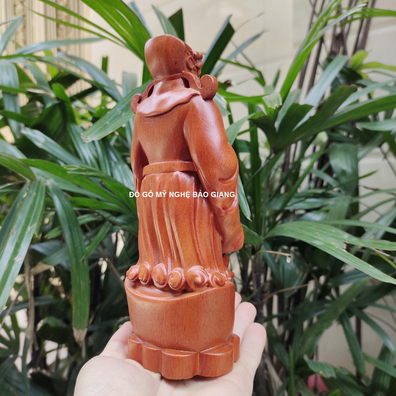 Tượng thần tài gỗ hương cao 20cm