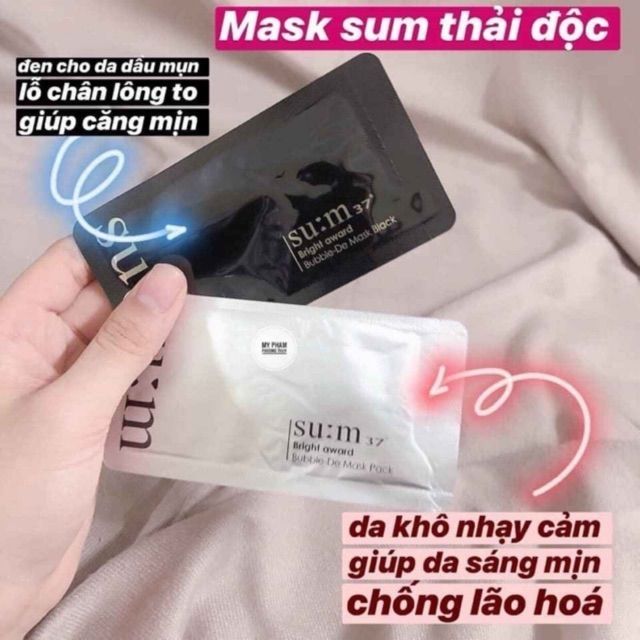 Mặt nạ thải độc da Su:m37 Hàn Quốc 2ml NPP Shoptido