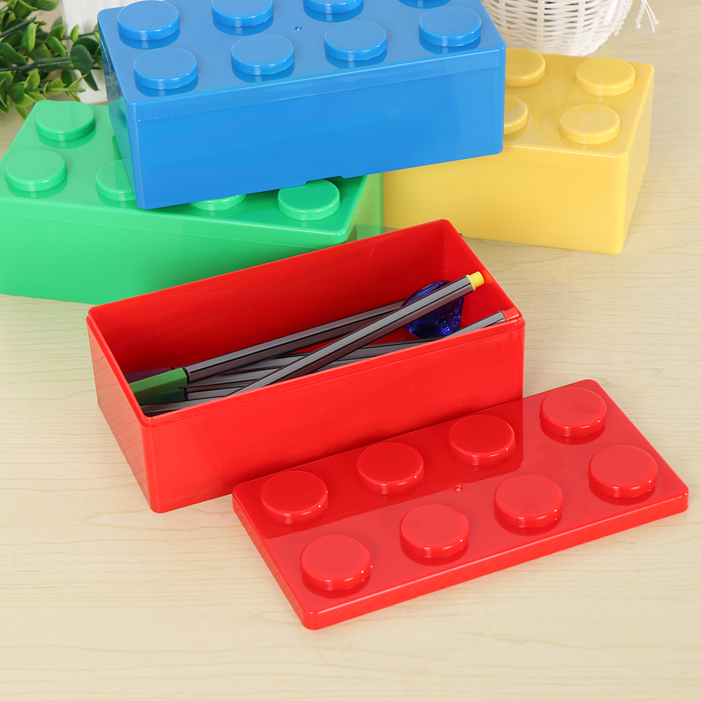 New Creative Storage Box Building Block Shapes Plastic Saving Space Box ...