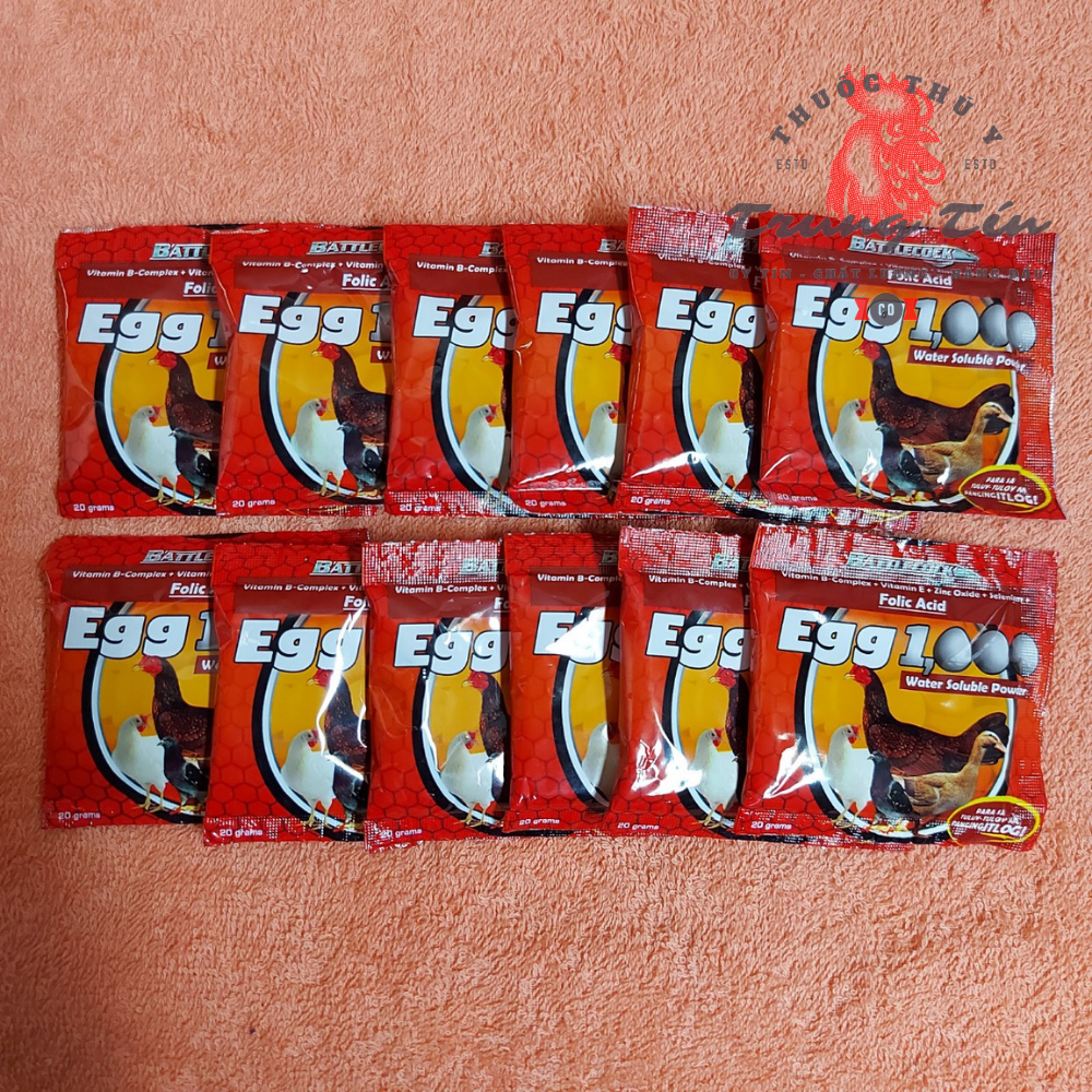 EGG 1000 (Thuốc bổ dành cho gà mái đẻ) thuốc gà đá (1 gói / 20g) thuốc gà đá