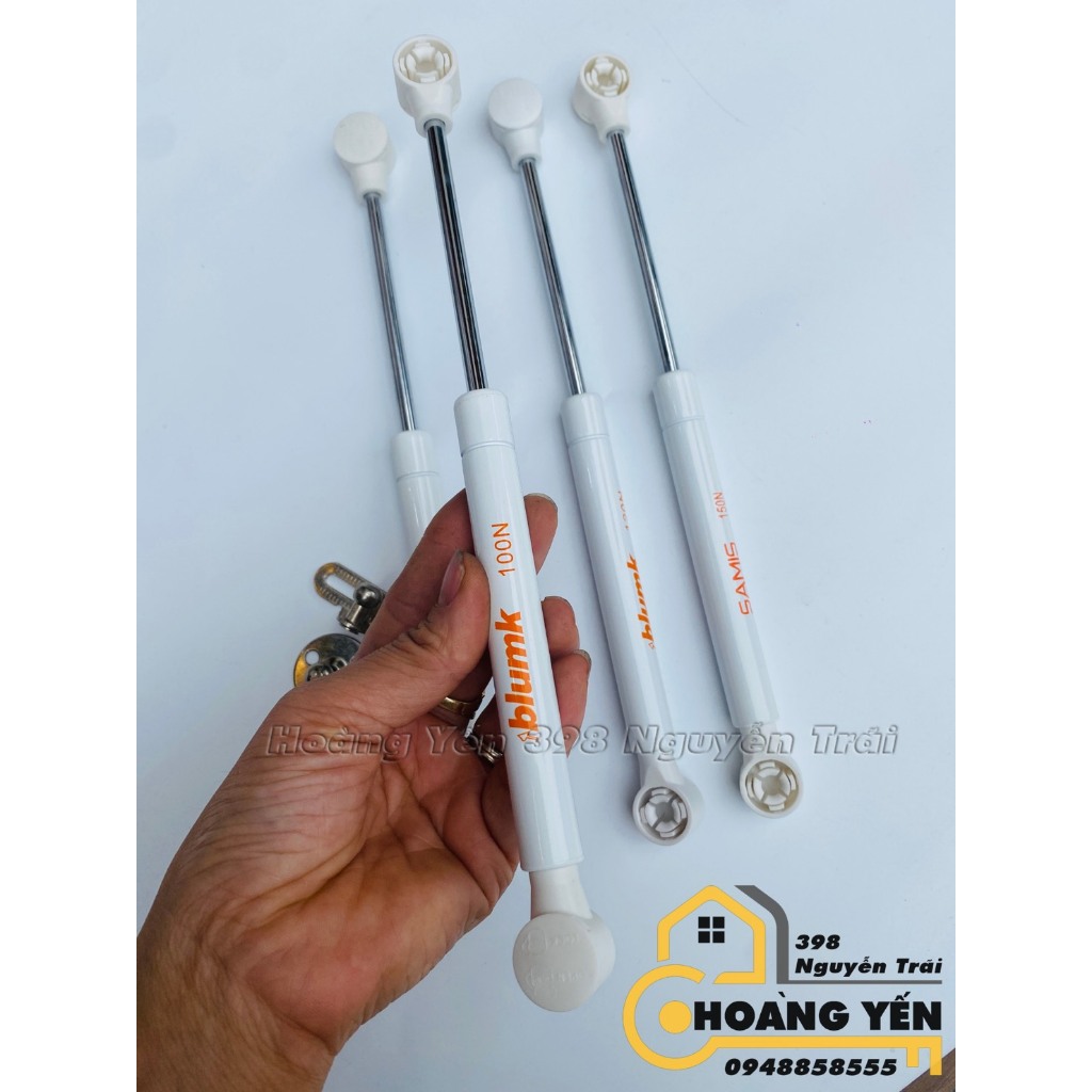 Tay thủy lực blumk, sams các loại từ 80n, 100n, 120n, 150n, pitton nâng cánh lật của tủ bếp, tủ áo