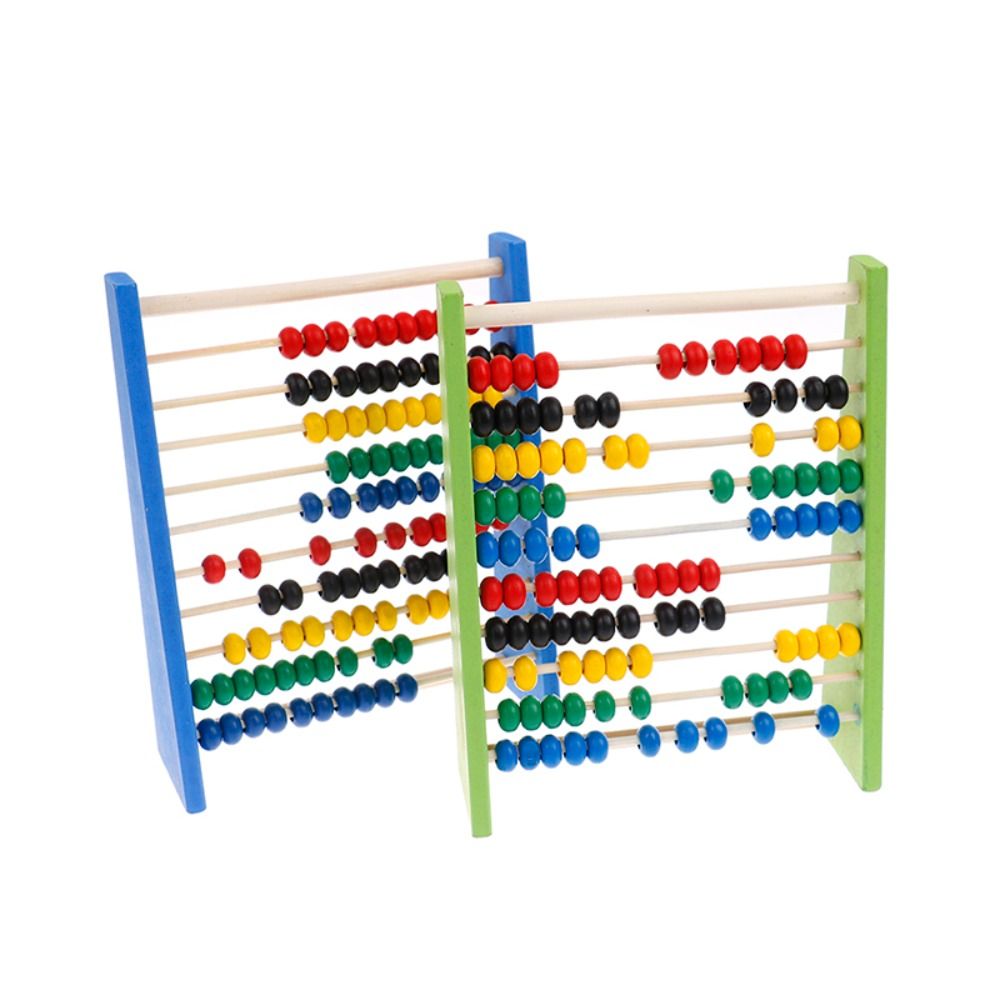 AFGYJT Wooden Wooden Abacus Colorful Beads Intelligence Development Math Teaching Tool Calculation Bead Counting Children Toys 3-6 Year Olds Toys