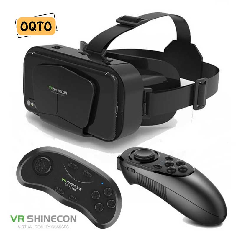 OQTO VR Shinecon G10 Tai Nghe Kính Chơi Game Hộp Thực Tế Ảo 3D Mới Tai Nghe VR Metaverse Tương Thích Cho Điện Thoại Thông Minh Android IOS 4.7-7 Inch Có Cần Điều Khiển thumbnail