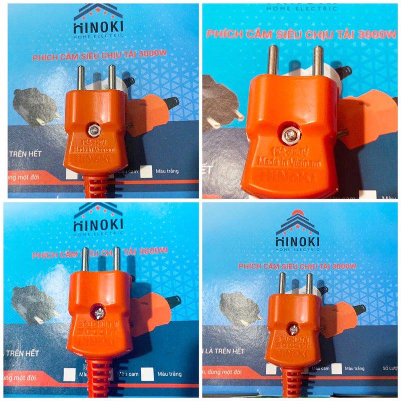 Phích cắm HINOKI siêu chịu tải 3000W