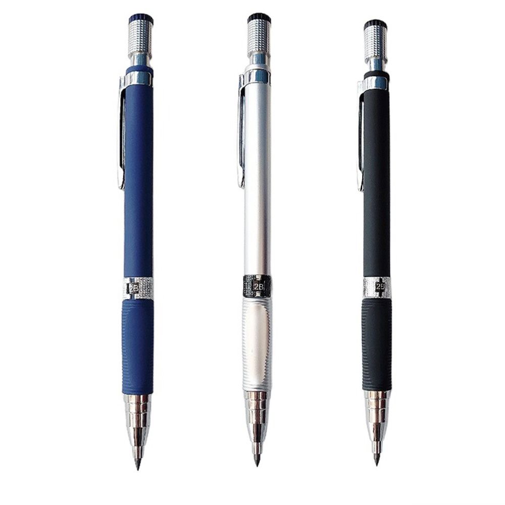 MMLUCK Drawing Mechanical Pencil Sketching Drafting Propelling Pencil 3 Color Writing Automatic Pencil School Office