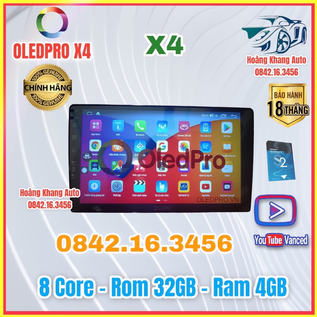 Màn hình OLEDPRO X4 Ram 4GB - Rom 32GB - 8 Core mẫu mới 2023   -