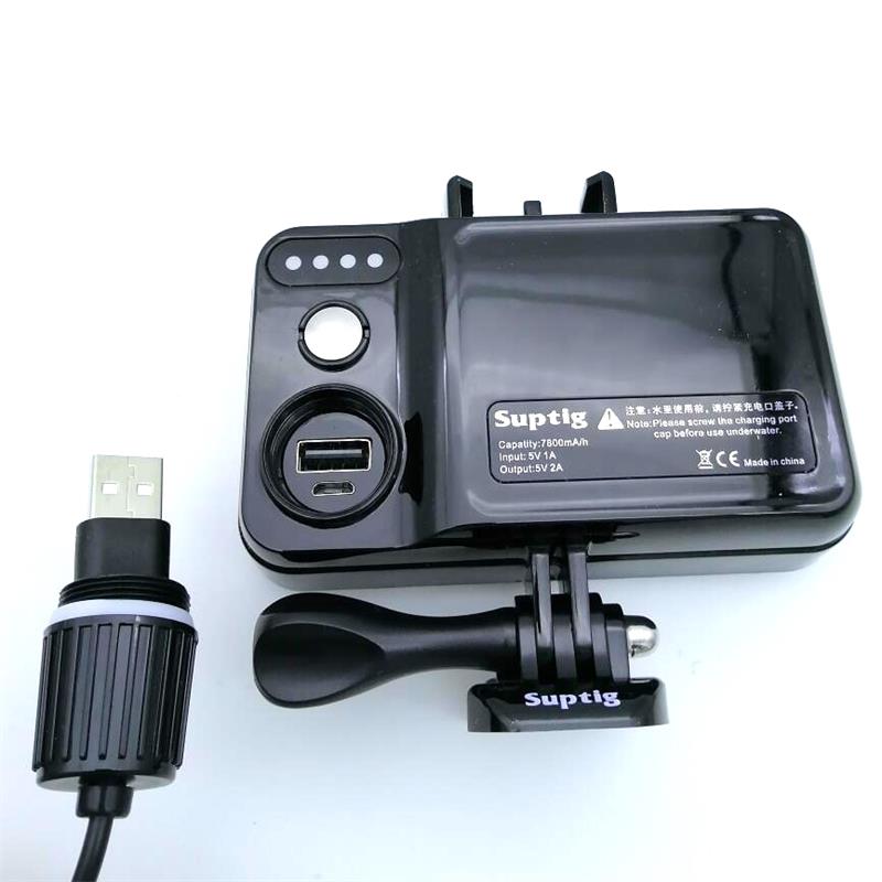 7800mah%20Waterproof%20Power%20Bank%20Charger%20Waterproof%20Case%20For%20Hero%2034567891011%20Black%20Camera%20Charging%20Frame/diving%20Box%20-%20Image%205