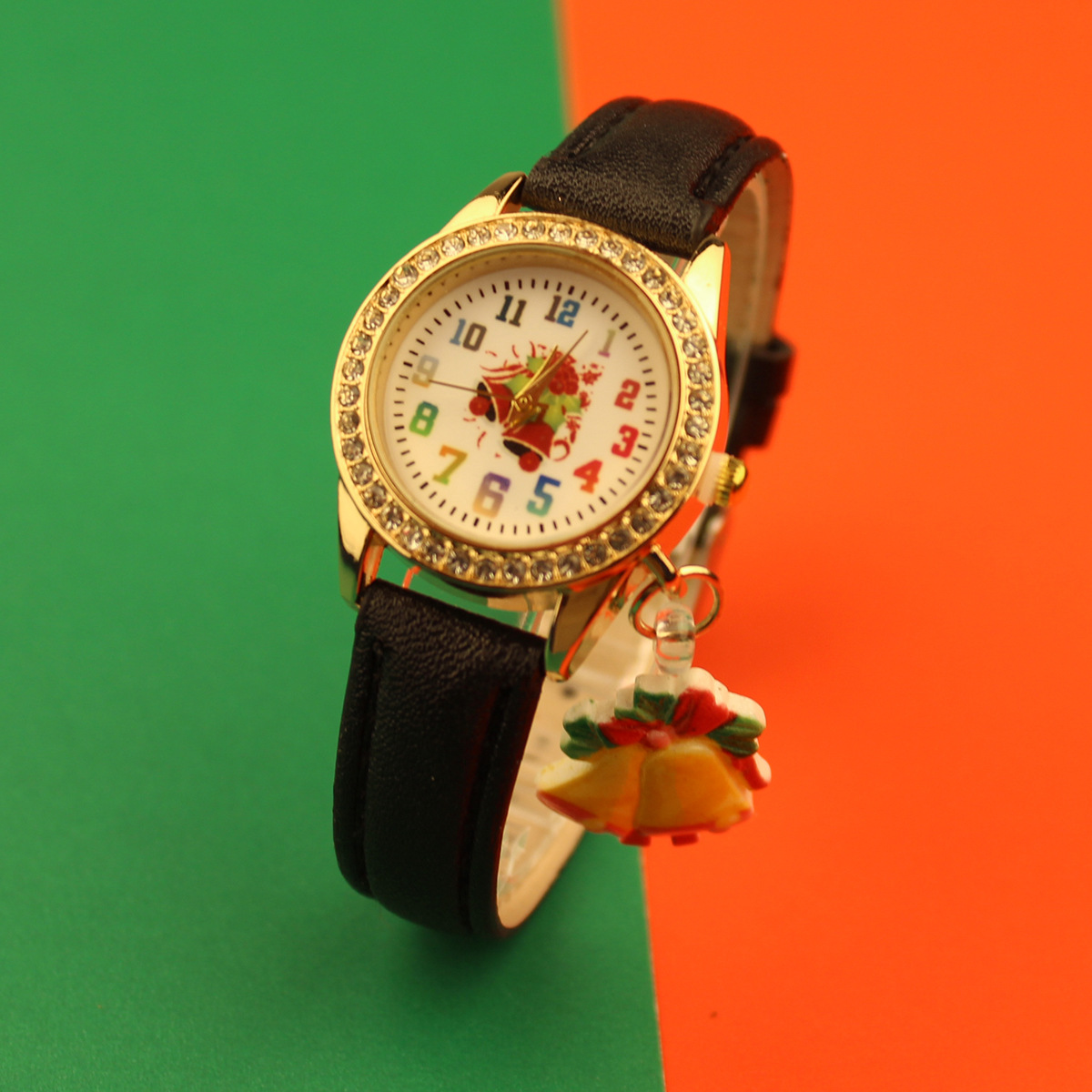 %E3%80%90Discount%20offer%E3%80%91No-Brand%20Christmas%20Children's%20Watch%20for%20Girls%20with%20Belts,%20Cute%20Bow,%20Digital%20Cartoon%20Bell%20Pendant%20-%20Image%203