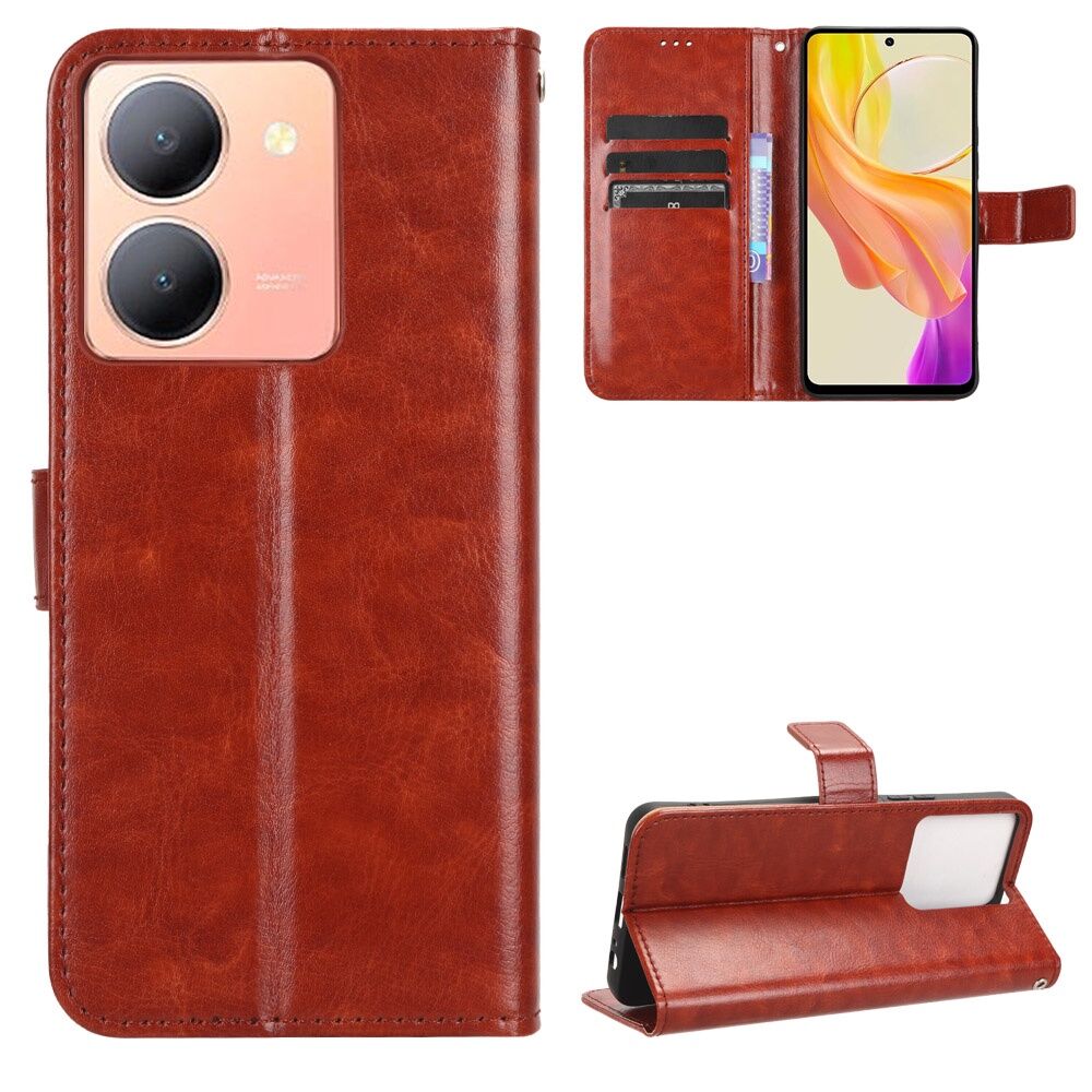 xipare for Vivo Y36 case flip phone holder stand casing wallet PU leather back cover.