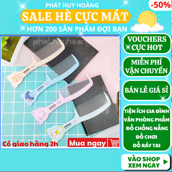 Lược cầm tay họa tiết đáng yêu mẫu lớn giá rẻ ✓Lược tạo kiểu tóc ✓Lược chải tóc ✓Lược chải tóc ✓Lược chải đa năng ✓ Phát Huy Hoàng