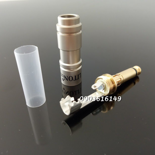 Đầu hàn Jack 6ly | 6.5mm Liton thẳng xám ( 1 cái )