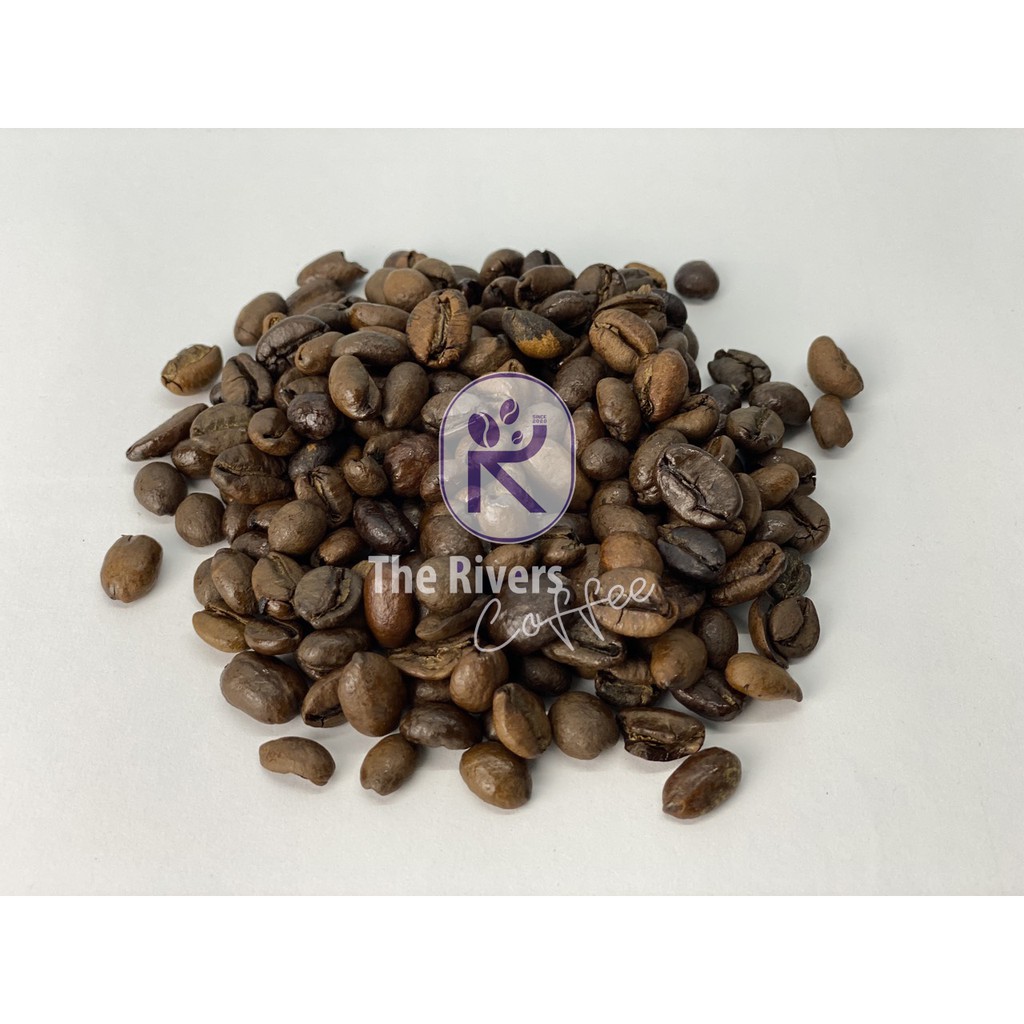 Cà phê hạt rang Cherry - cà phê mít Excelsa - RiV Coffee - Gói 250g/500g
