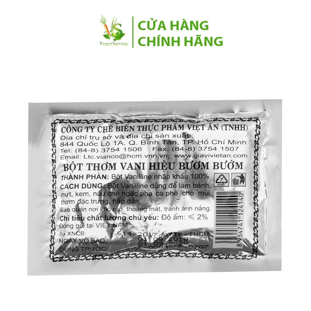 Bột Vani Bướm Việt Ấn (Vianco) 2.5g