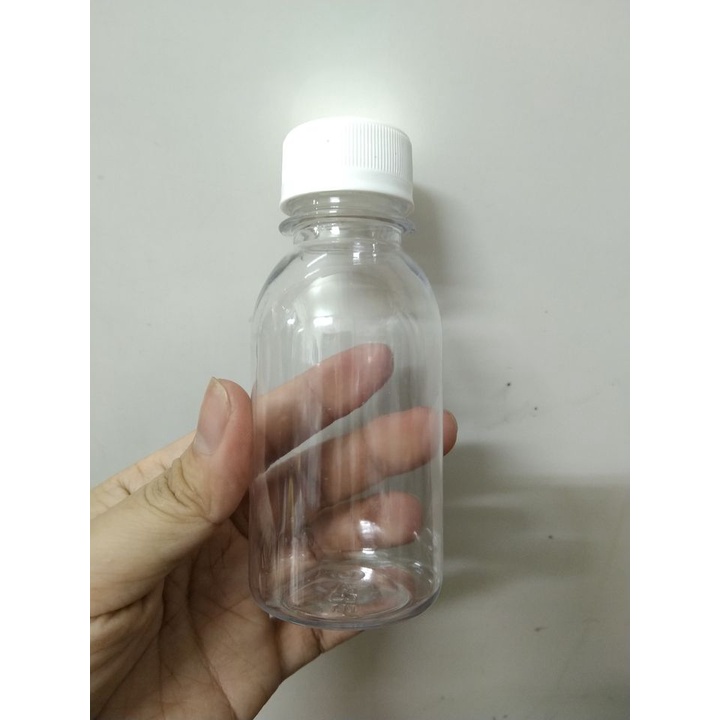 Chai nhựa pet tròn 100ml (nắp trắng, đen)
