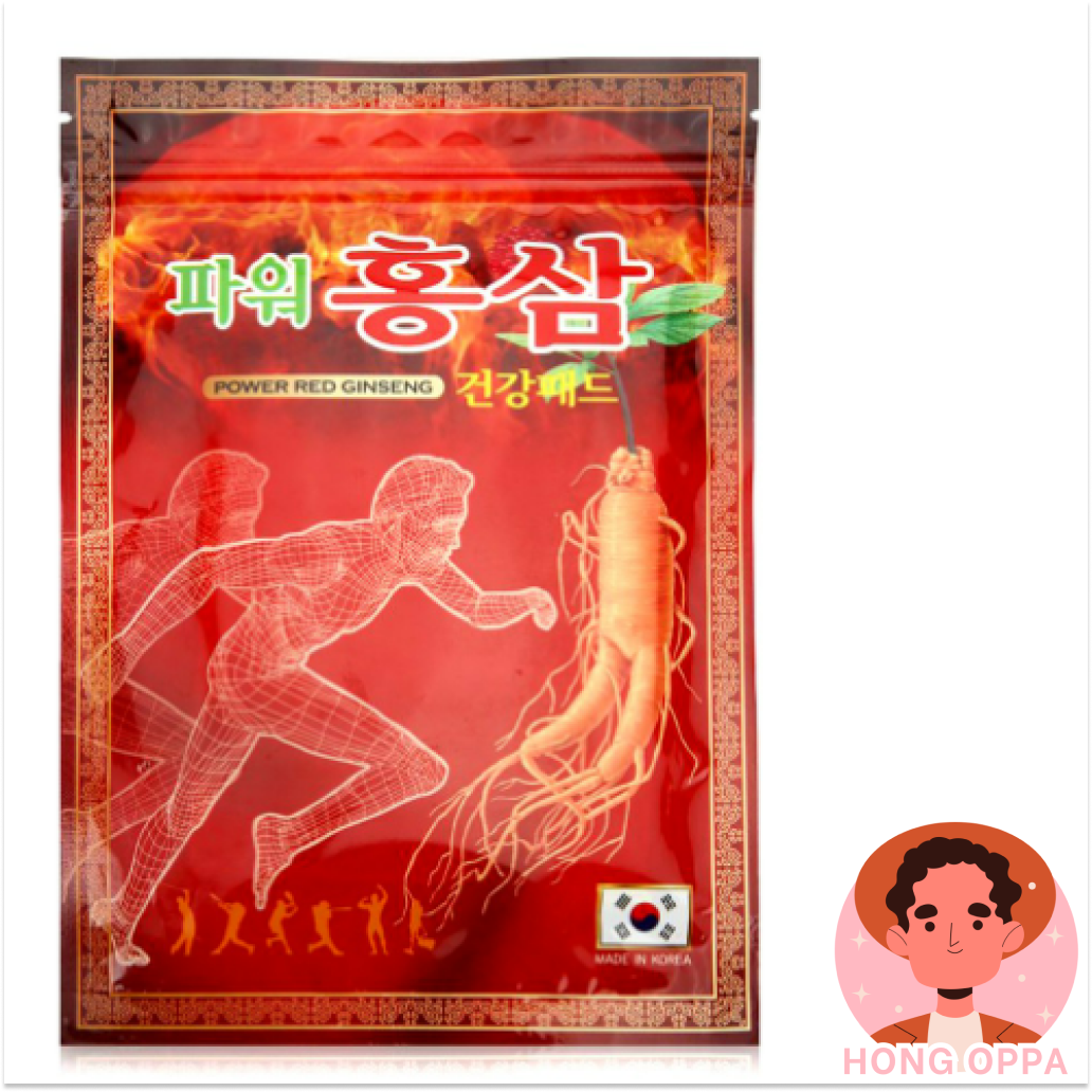 Miếng dán giảm đau cao hồng sâm POWER RED GINSENG Hàn Quốc