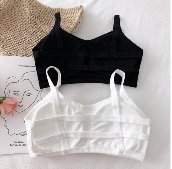 Áo Bra, Áo lót áo bra nữ cotton học sinh 3 dây có mút ngực, freesize.