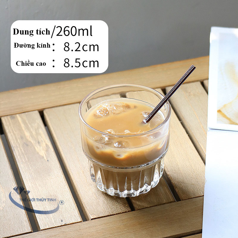 1 LY THỦY TINH CAO CẤP ĐẾ SỌC HONGLI