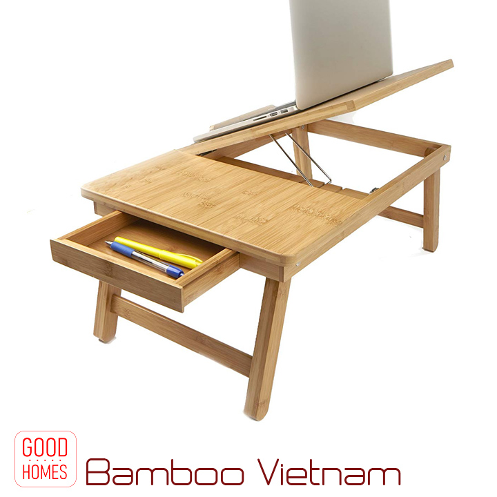 Bàn laptop gỗ tre gấp gọn