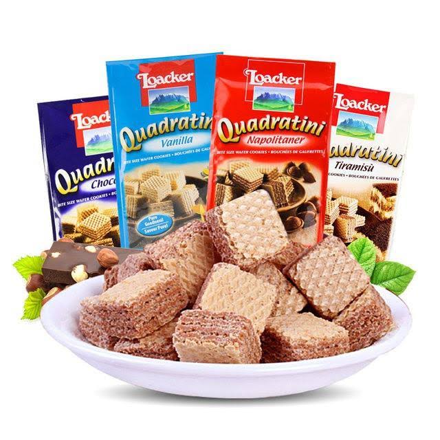 Loacker Quadratini Sponge Cake, 125Gr Pack