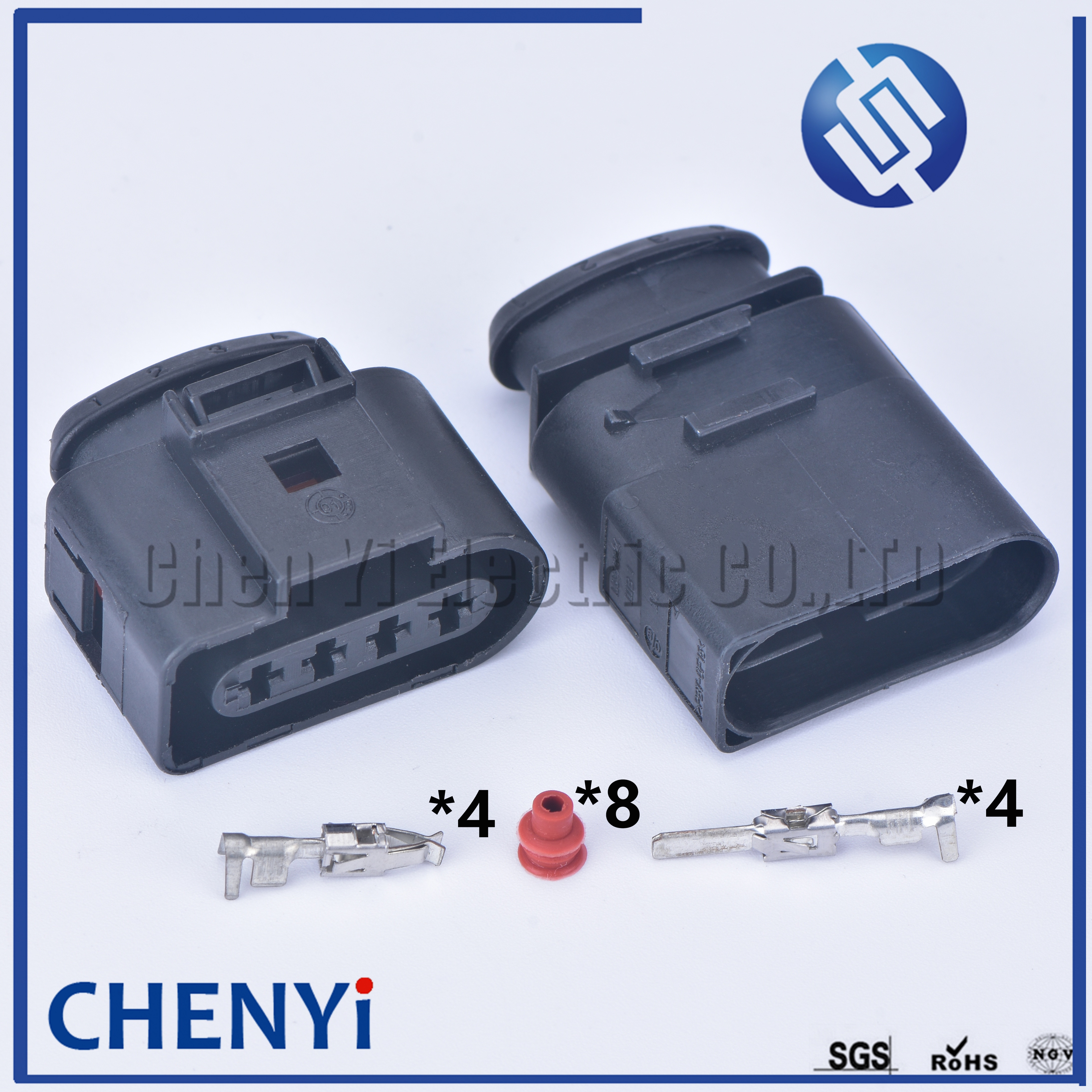 4 pin 3.5 automotive waterproof connector 4b0973724 coil extension adapter electrical wire plug 1j0973824 1j0973724 for vw audi