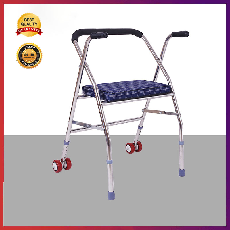 【Spot】 Booster Wheelchair Push Wheelchair Folding Lightweight Walker