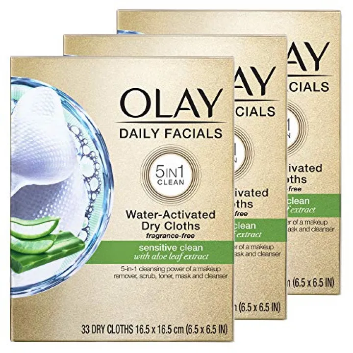 water activated facial cleansing cloths