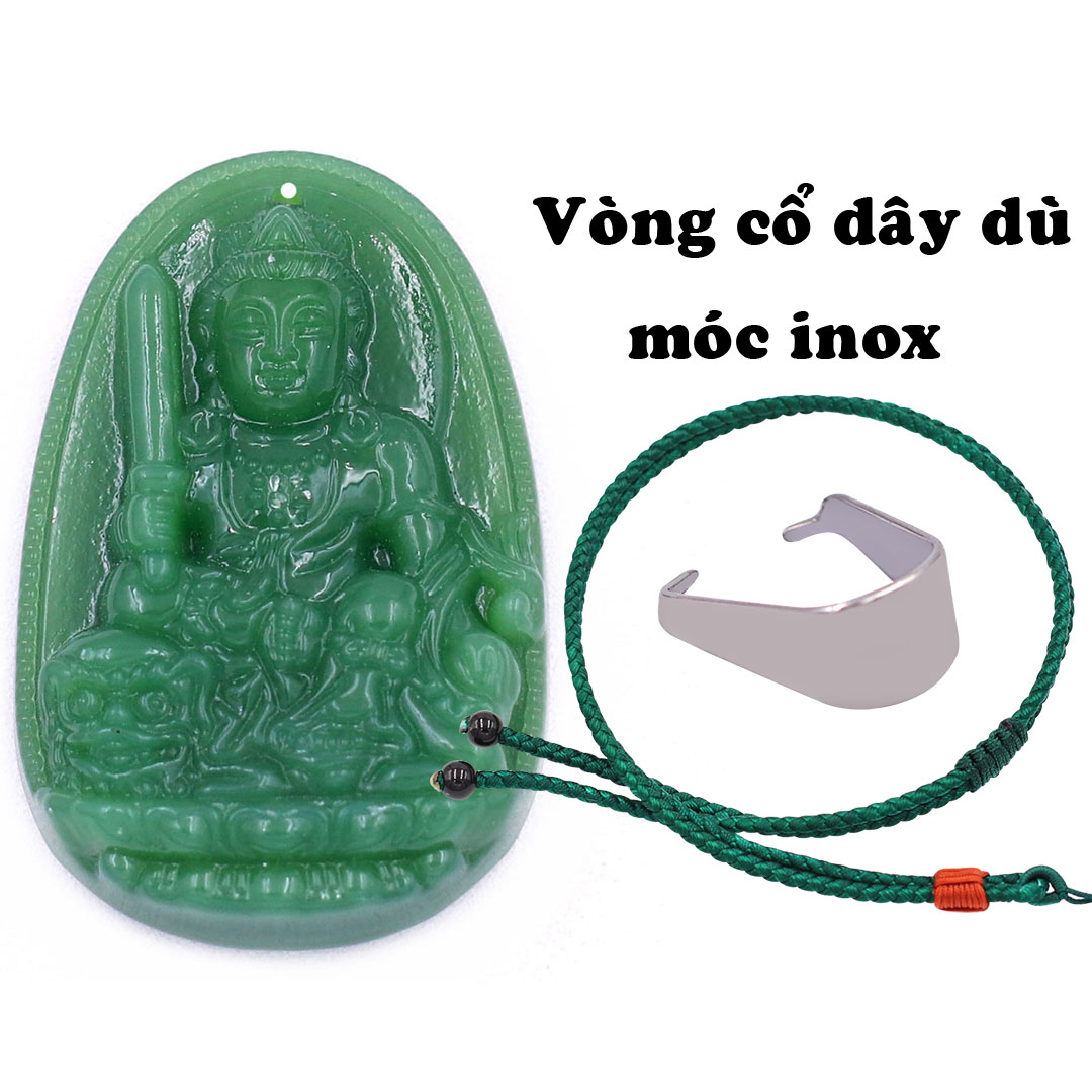 Face Buddha Manjusri blue Sunstone stipules necklace parachute cord-faced Buddha the Par