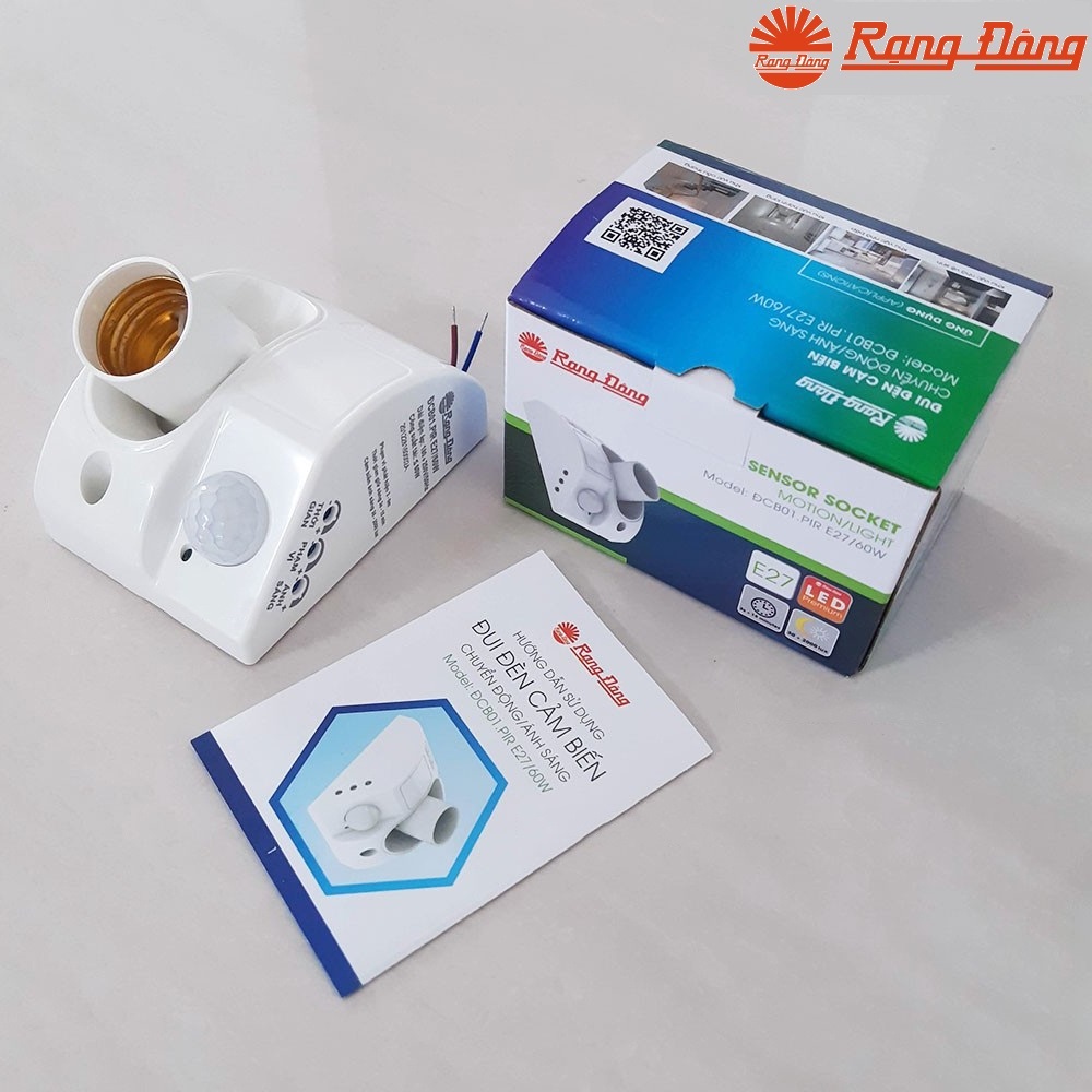 Sensor socket E27 Rang Dong light & motion
