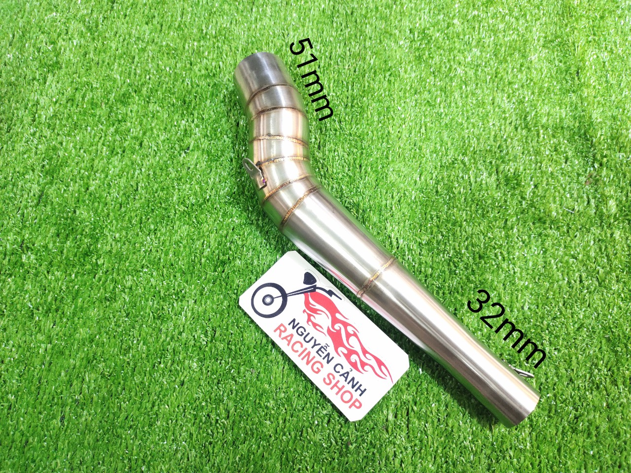 Co nối cổ pô độ 32-51mm gắn mọi loại xe