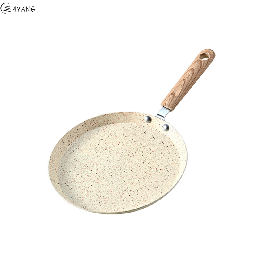 Crepe Pancake Pan Nonstick Frying Pot with Wooden Handle Omelet Saucepan Cooking Steak Pan Kitchenware Induction Crepe Maker