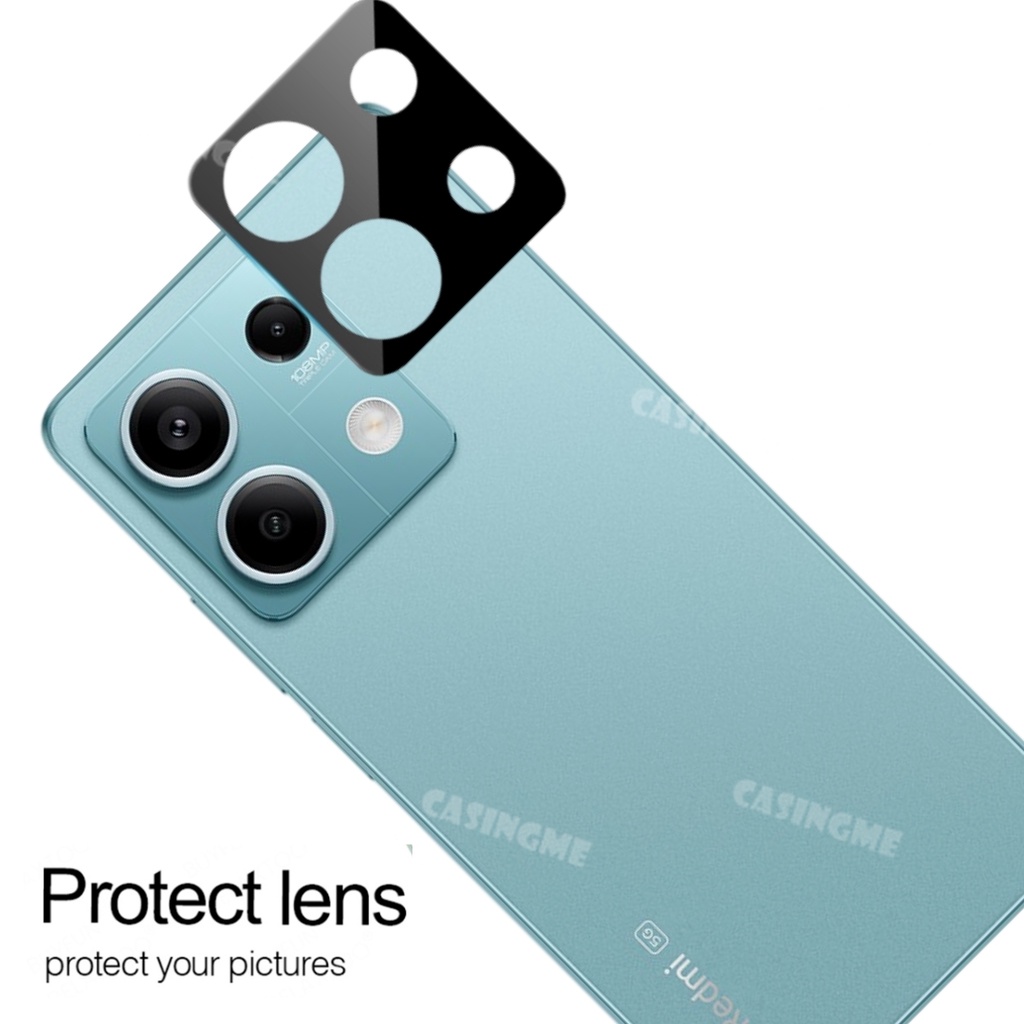 Redmi Note 13 bọc hoàn toàn Tuổi 3D ống kính máy ảnh Cho Redmi Note 13 Note13 Redm Note13 13 Pro 13Pro Note13Pro 5G 4G Máy Ảnh tấm dán bảo vệ màn hình kính cường lực bọc hoàn toàn ống kính máy ảnh Bảo Vệ